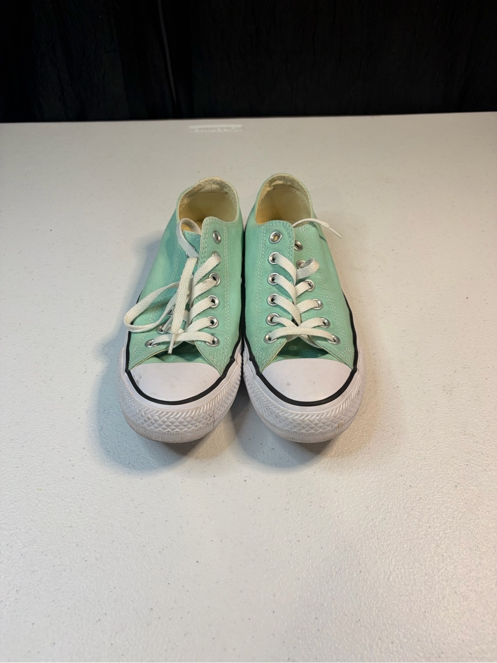 Converse Chuck Taylor All Star Low Top Mint Green Canvas Sneakers Women's Size 6 - Picture 2 of 10
